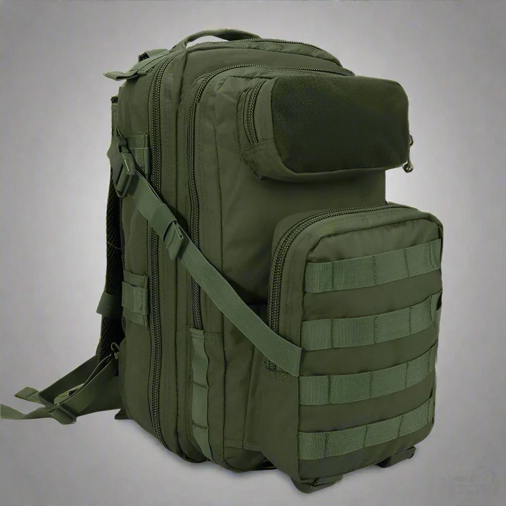 25L Tactical MOLLE Backpack – Compact Outdoor Pack in Camo, OD Green, Woodlands & A-TACS - Image 2
