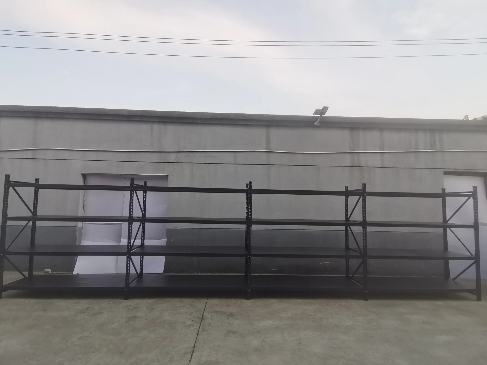 26.5FT Industrial Racking – Heavy-Duty 3 & 4 Tier Black Metal Rack Storage Shelving - Image 13