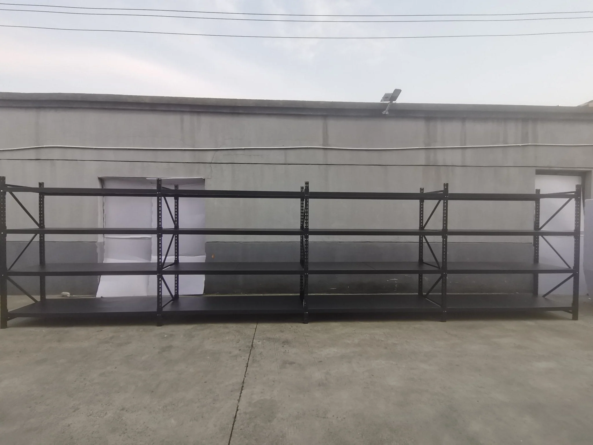 26.5FT Industrial Racking – Heavy-Duty 3 & 4 Tier Black Metal Rack Storage Shelving - Image 8