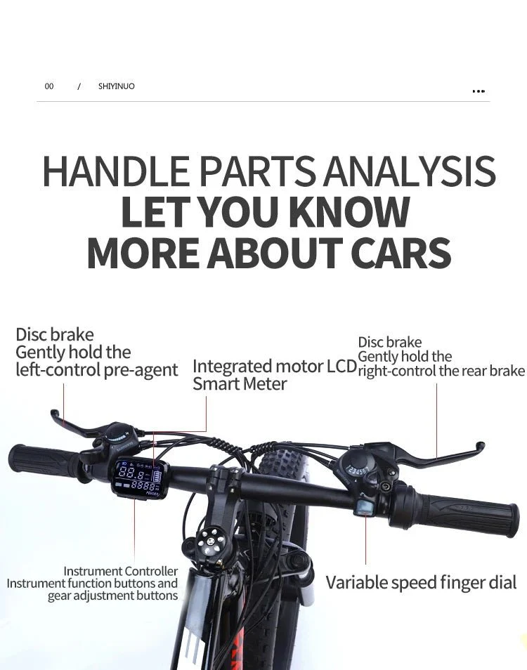 26" Electric Fat Tire Mountain E-Bike – 250W, 36V, 21-Speed for Off-Road & City | 1112558 (OMIT) - Image 3