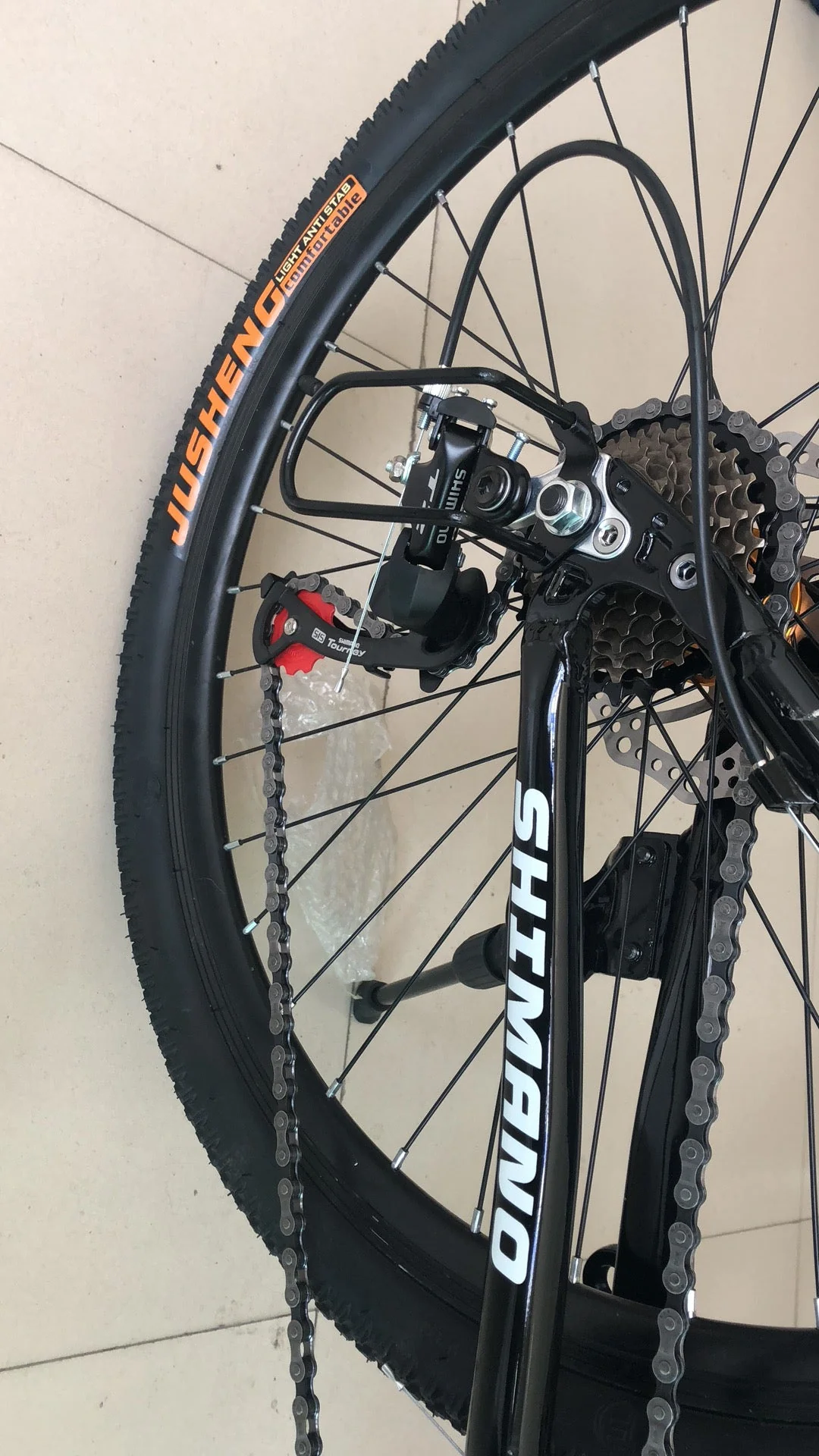 26" Folding Mountain Bike 21 Speed Shimano Aluminum Frame Front & Rear Suspension NS75 - Image 11