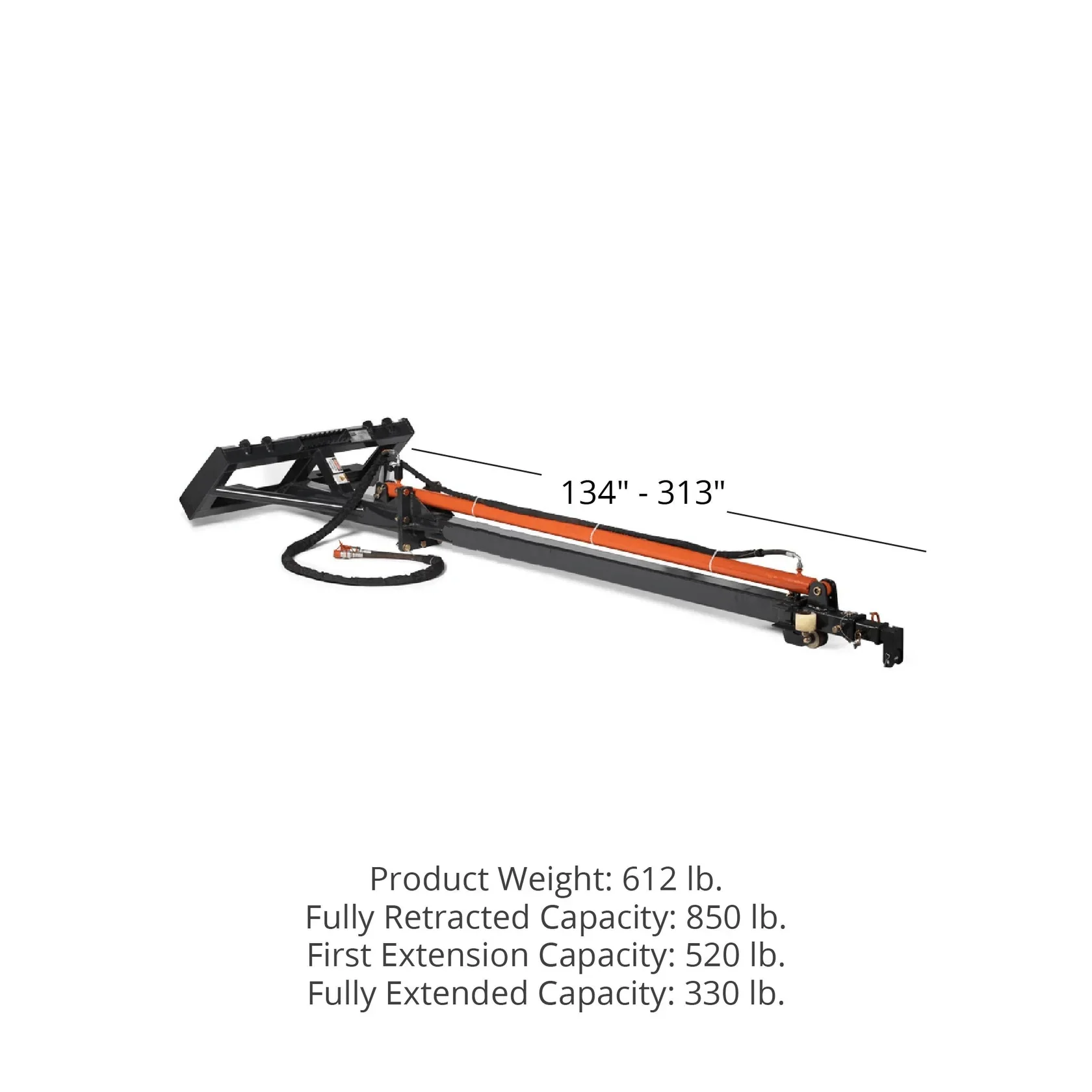 26 FT Telescoping Truss Boom Attachment – Hydraulic Skid Steer Lift Arm 8207031 - Image 3
