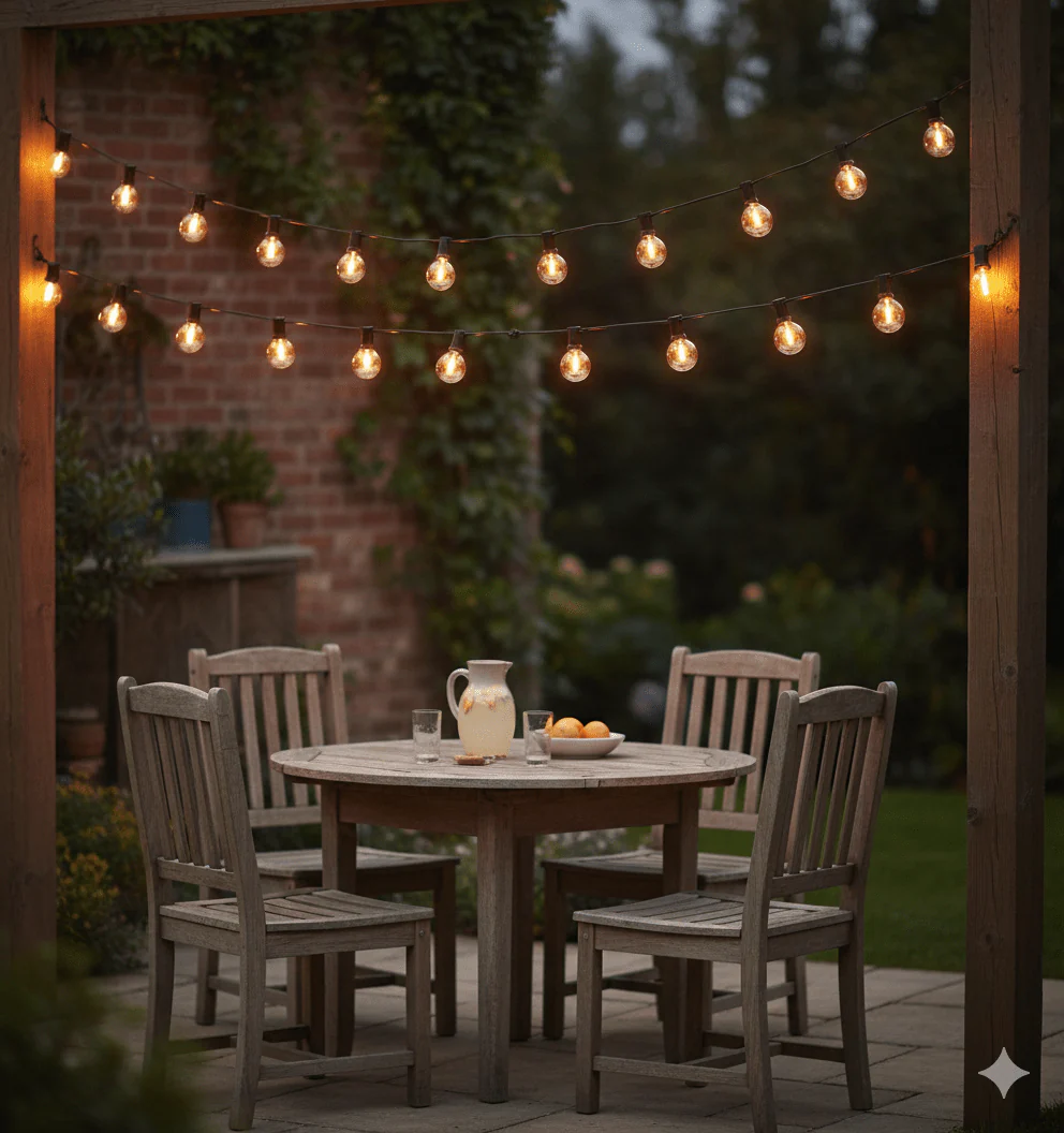 27FT Outdoor G40 Globe Patio Lights – 13 Dimmable LED Bulbs 2200K – JXG4027 - Image 7