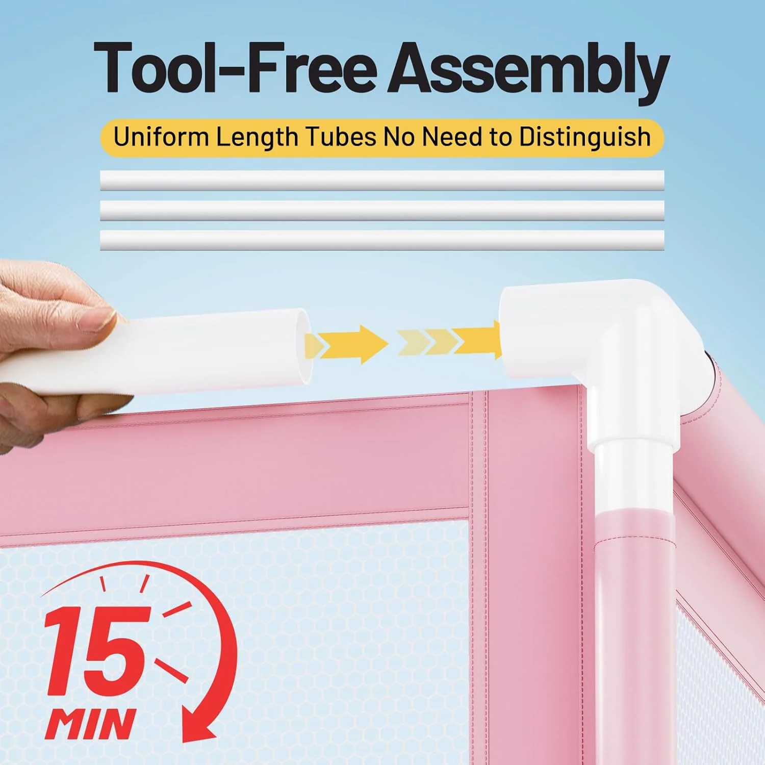 280-Gallon Extra Large Pool Storage Bin – 69" Rolling Mesh Organizer (Pink) - Image 7