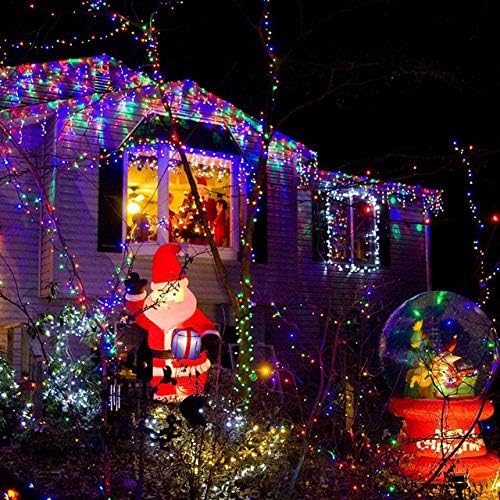 29.5 ft (360 LED) RGB & Bright White Icicle Curtain Lights Outdoor with 8 Modes & 60 Drops - Image 9