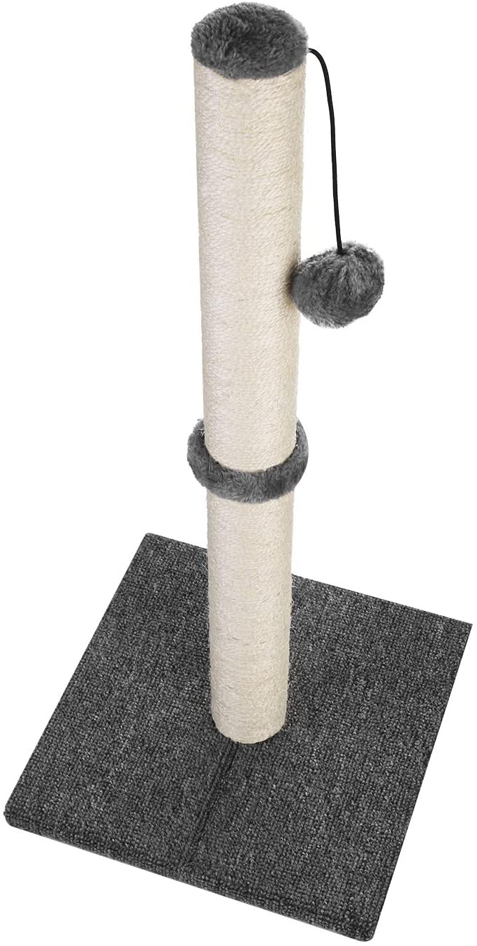 29" Tall Cat Scratching Post – Heavy-Duty Sisal Cat Scratcher with Stable Carpeted Base AMCT01 - Image 5