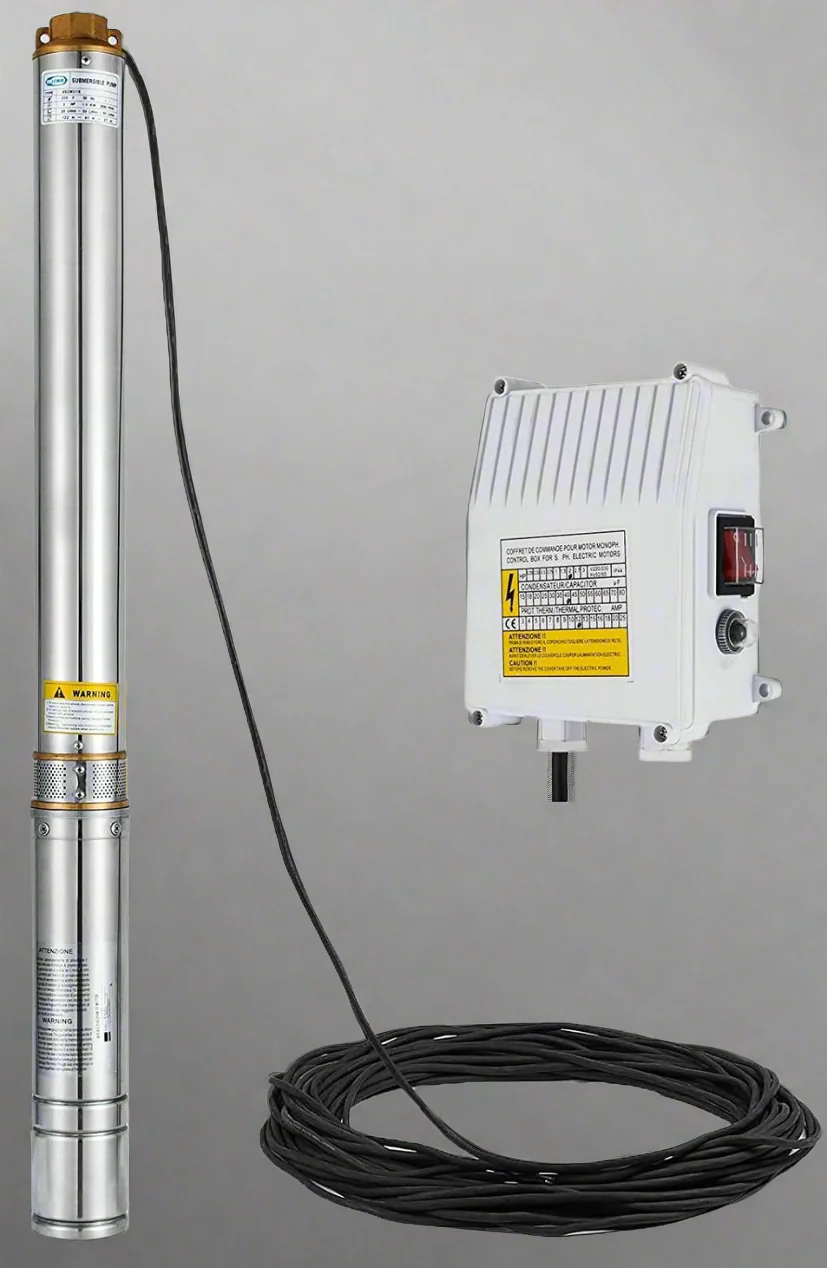 New 2 HP Stainless Steel Deep Well Submersible Pump – 220V Durable Water Pump for Wells 4SDM4
