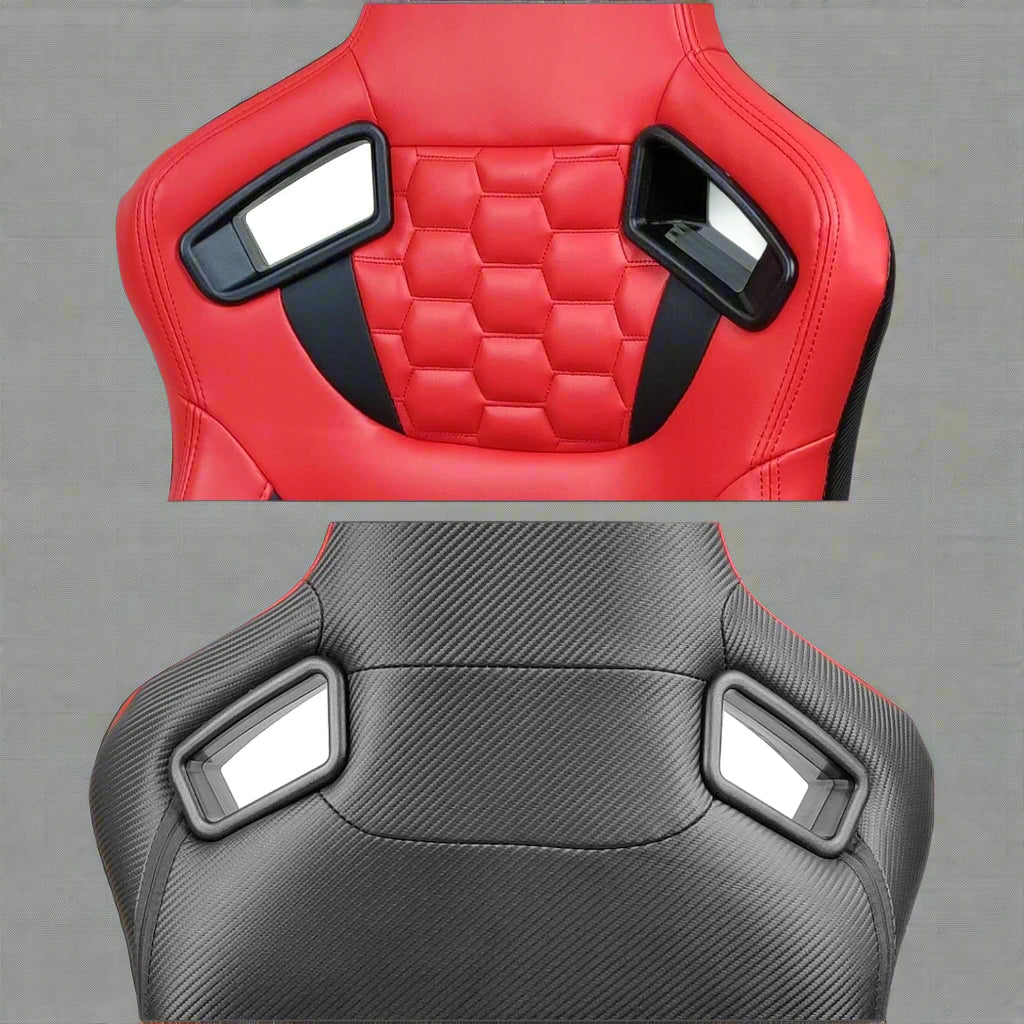 2PCS Universal Adjustable Racing Seats – PVC Leather Bucket Style for Cars & Trucks - Image 5