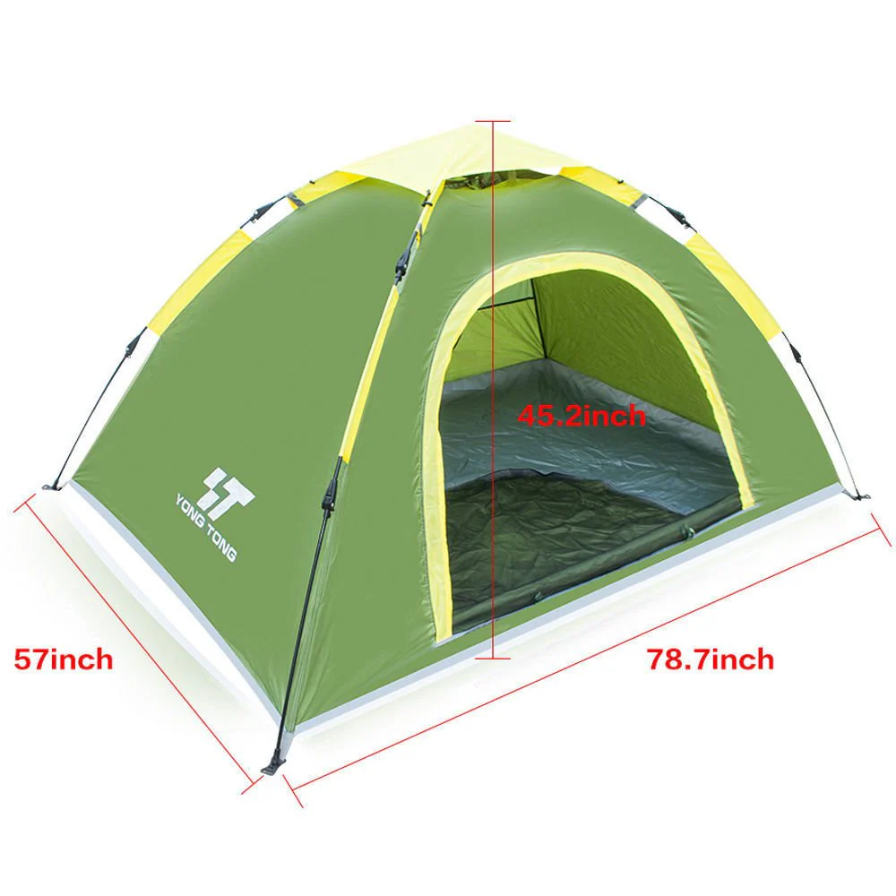 3–4 Person Waterproof Pop-Up Camping Tent – Instant Setup Dome Tent for Outdoor & Hiking (Model POP34) - Image 2