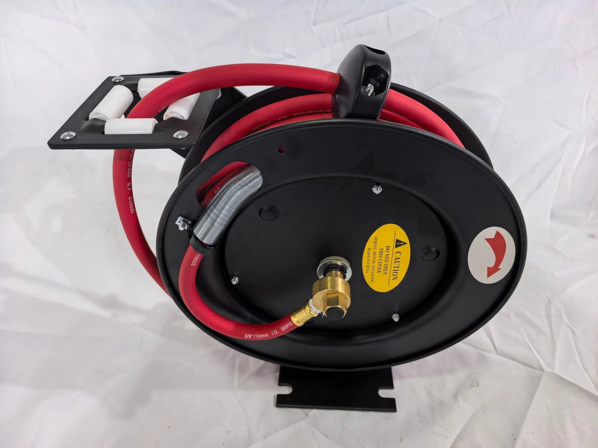 25, 50, 100 FT 3/8" Metal Air Hybrid Hose Reel – Auto-Retract & Heavy-Duty Build