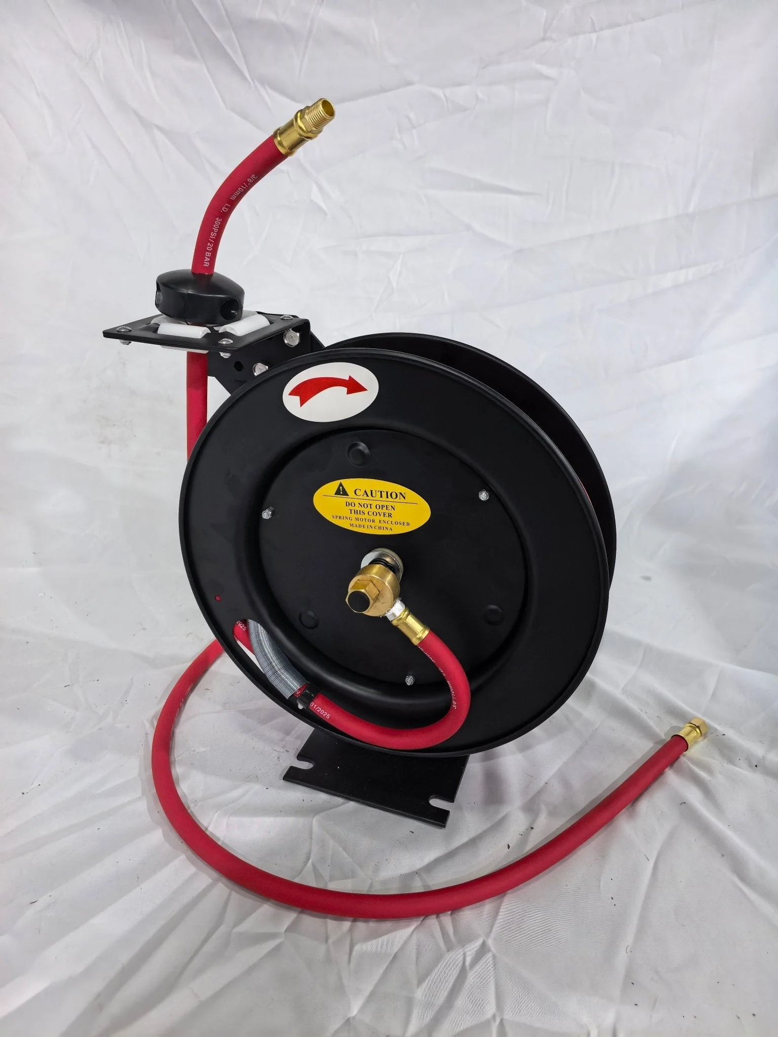 25, 50, 100 FT 3/8" Metal Air Hybrid Hose Reel – Auto-Retract & Heavy-Duty Build - Image 6