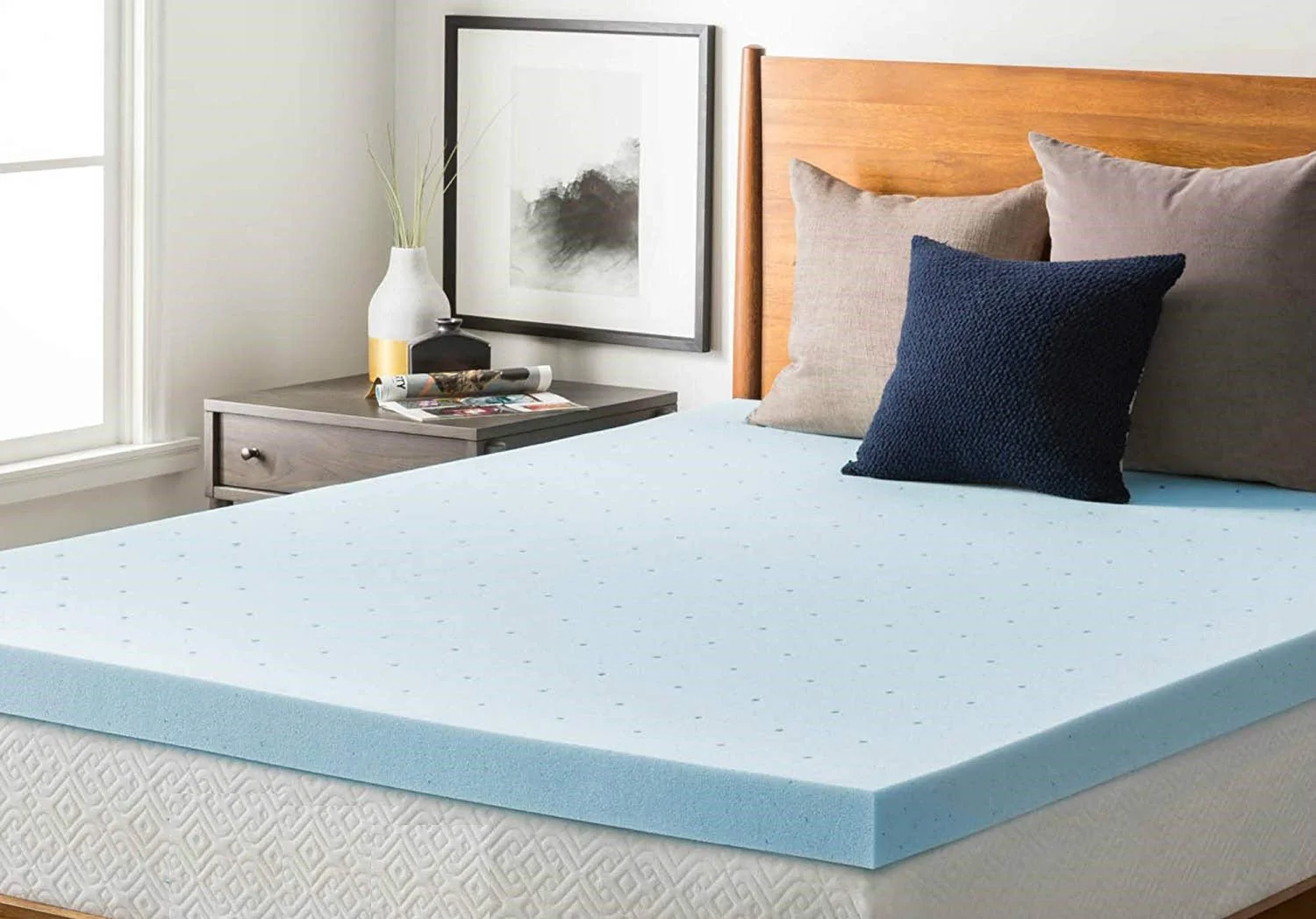 3-Inch Gel Infused Memory Foam Mattress Topper – Twin, Full, Queen, King – Cooling & Pressure Relief - Image 2
