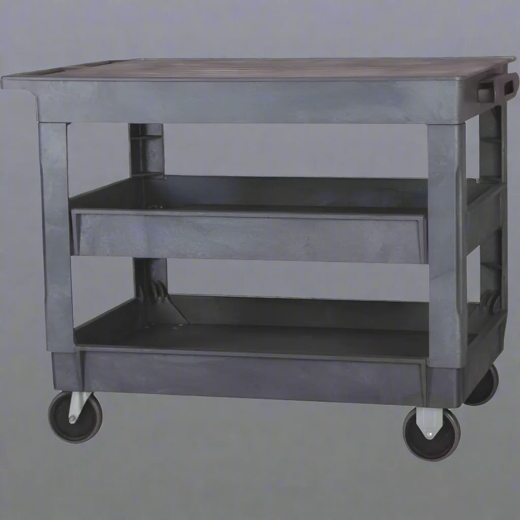 New 3-Layer Heavy Duty Utility Cart – 500 lbs Capacity Rolling Storage Trolley for Garage, Workshop, or Warehouse BL103
