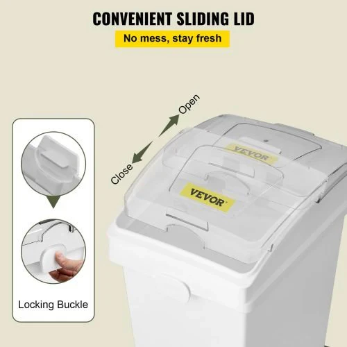 3-Pack 6.6-Gallon Commercial Kitchen Storage Bins with Scoop & Lid | SKU: 634297 - Image 4