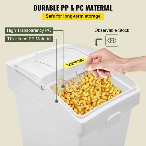 3-Pack 6.6-Gallon Commercial Kitchen Storage Bins with Scoop & Lid | SKU: 634297 - Image 5