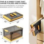 3-Pack Stackable 12.6 Gal Storage Containers with Lids – Foldable Design & Multi-Door Access | SKU: 3STKCTNR - Image 5
