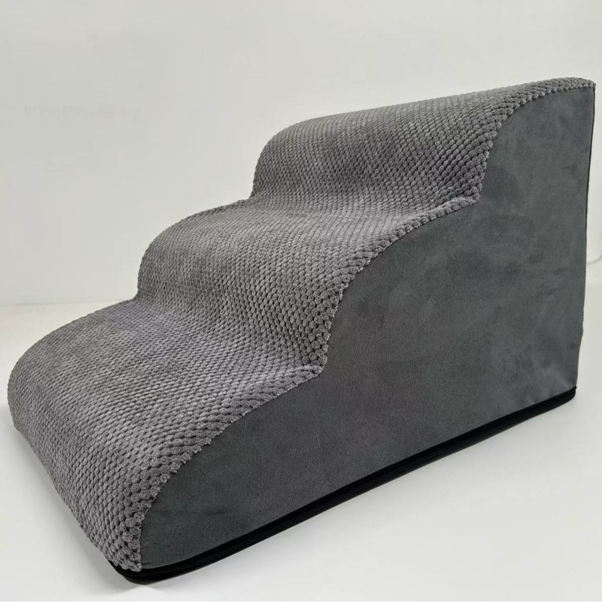 3-Step Dog Stairs IDB303 – Soft Non-Slip Pet Ramp 22.4×15.7×15.7" IDB303 - Image 2