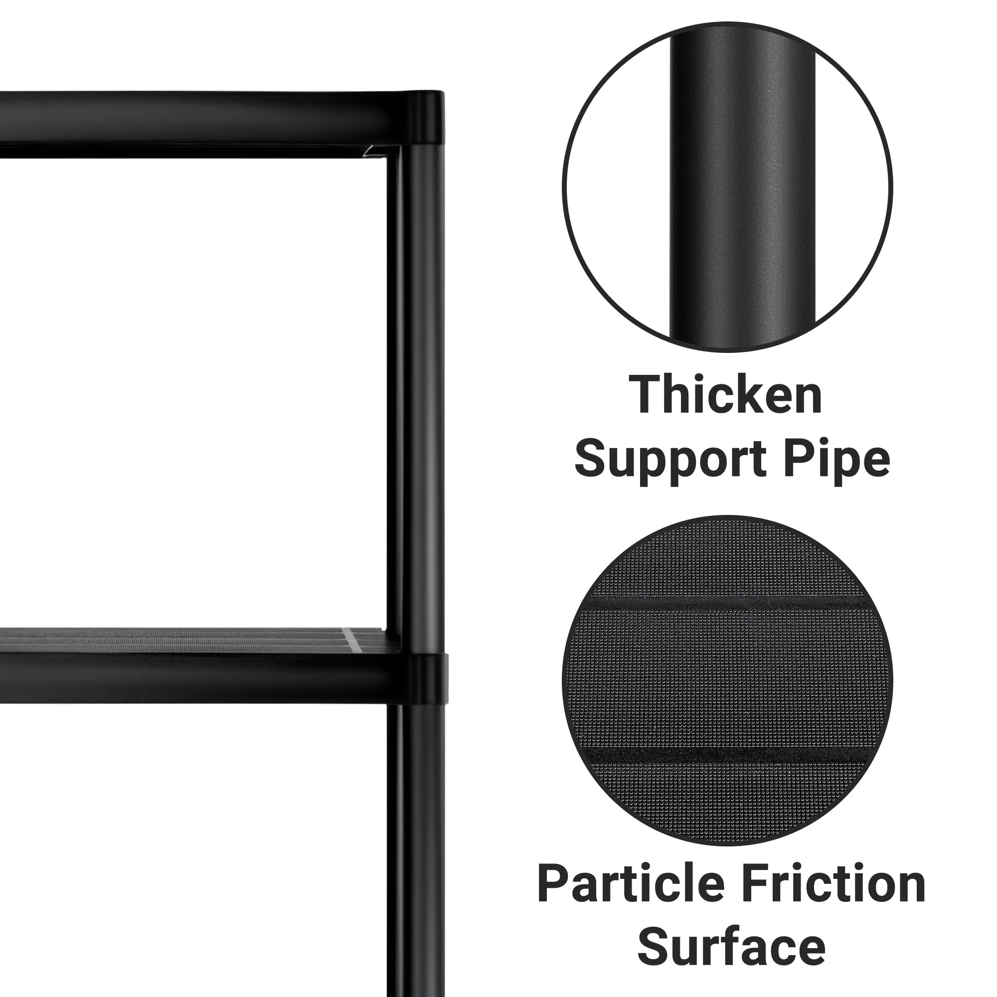 3-Tier Heavy Duty Plastic Storage Shelving Rack – Utility Organizer for Garage & Home AMPSR33 - Image 3
