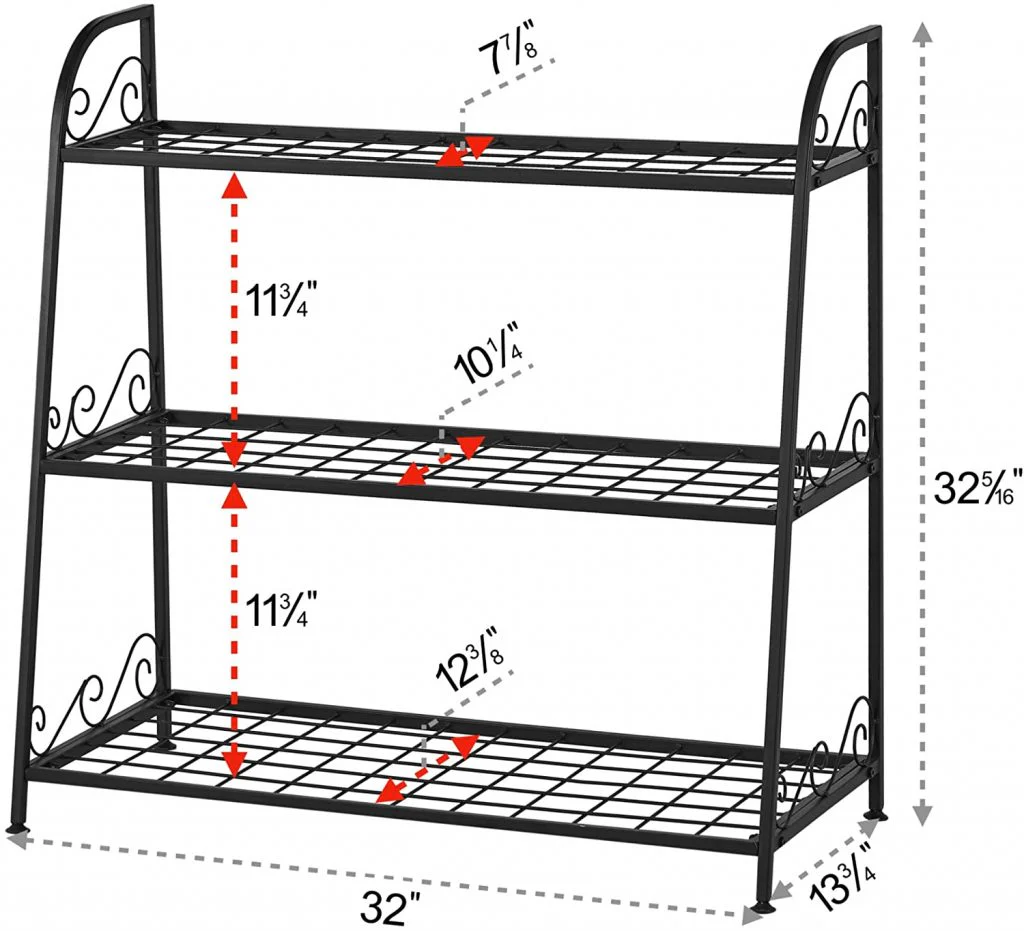 New 3-Tier Metal Plant Stand – Indoor & Outdoor Flower Shelf for Garden, Patio, or Home Décor XY301 - Image 4