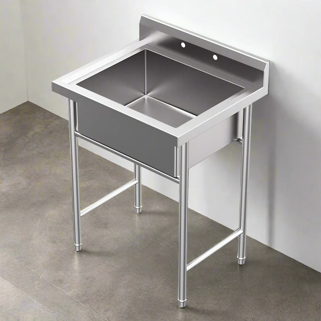 NEW 30 IN STAINLESS STEEL COMMERCIAL GRADE UTILITY SINK 20201 3026