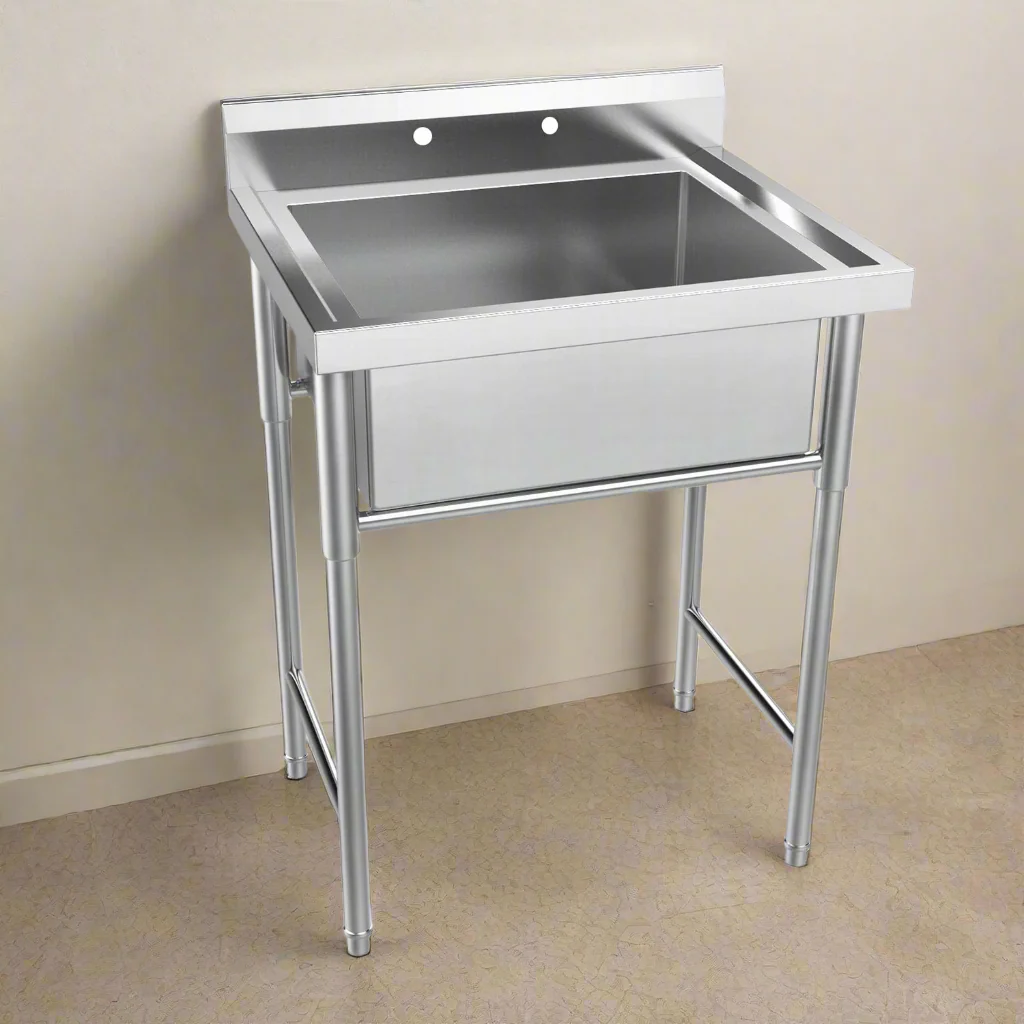 NEW 30 IN STAINLESS STEEL COMMERCIAL GRADE UTILITY SINK 20201 3026 - Image 2