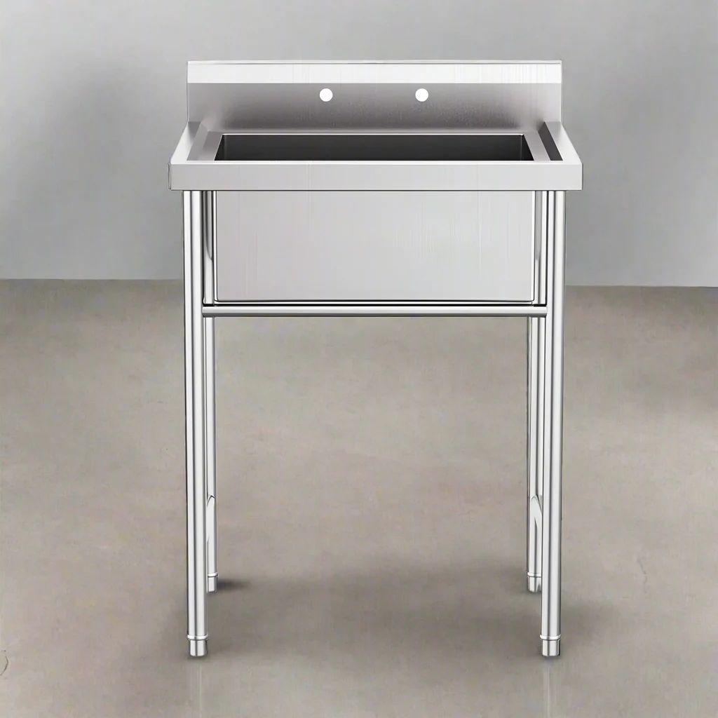 NEW 30 IN STAINLESS STEEL COMMERCIAL GRADE UTILITY SINK 20201 3026 - Image 3