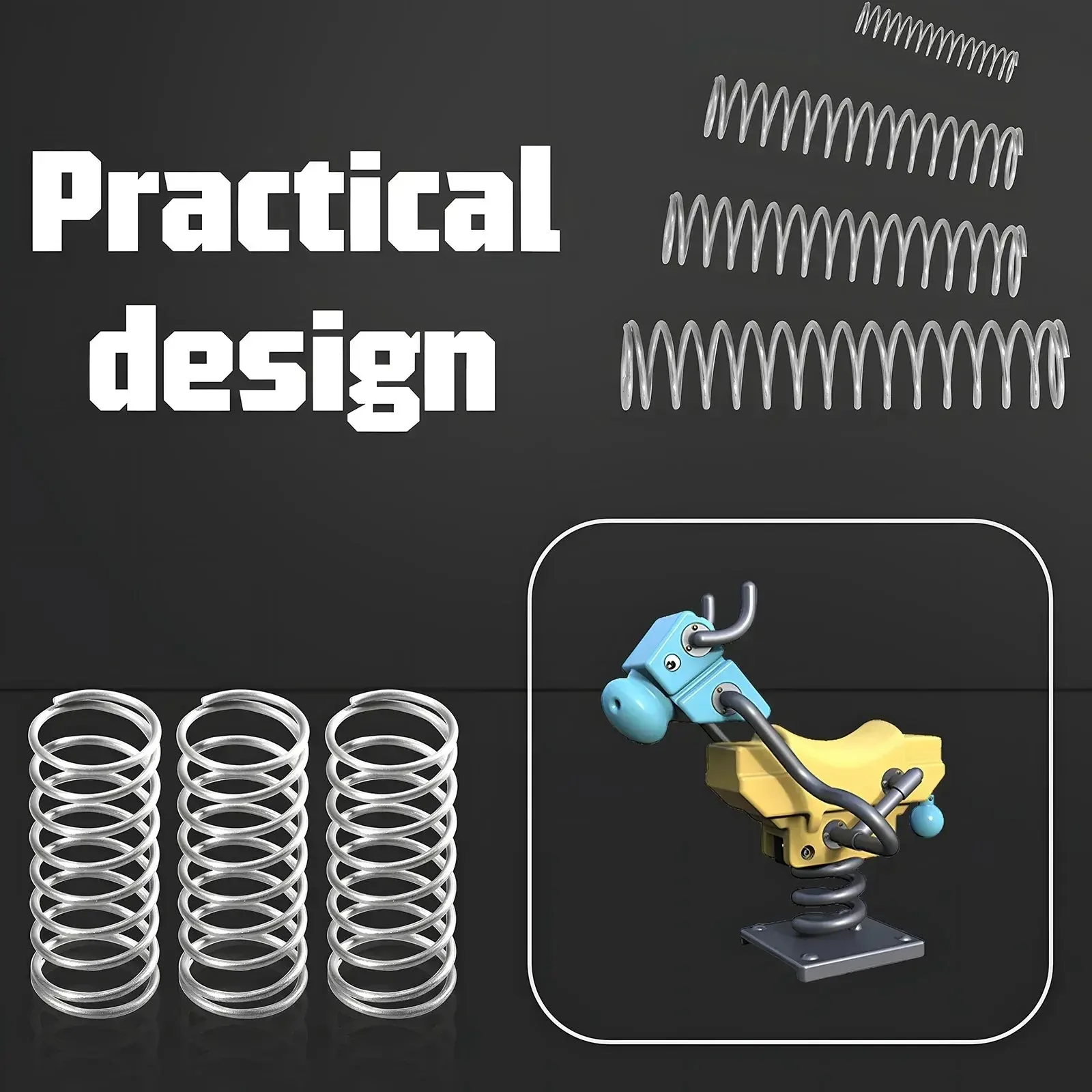 300pcs Stainless Steel Compression Spring Kit Assortment FS011296 - Image 2