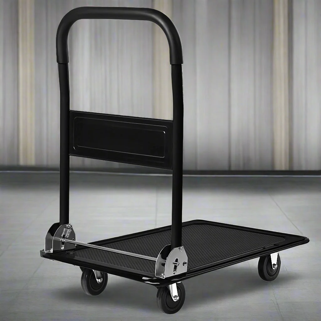 330 lb Capacity Foldable Hand Truck Dolly with Push Cart Design – AMMPC02 - Image 8