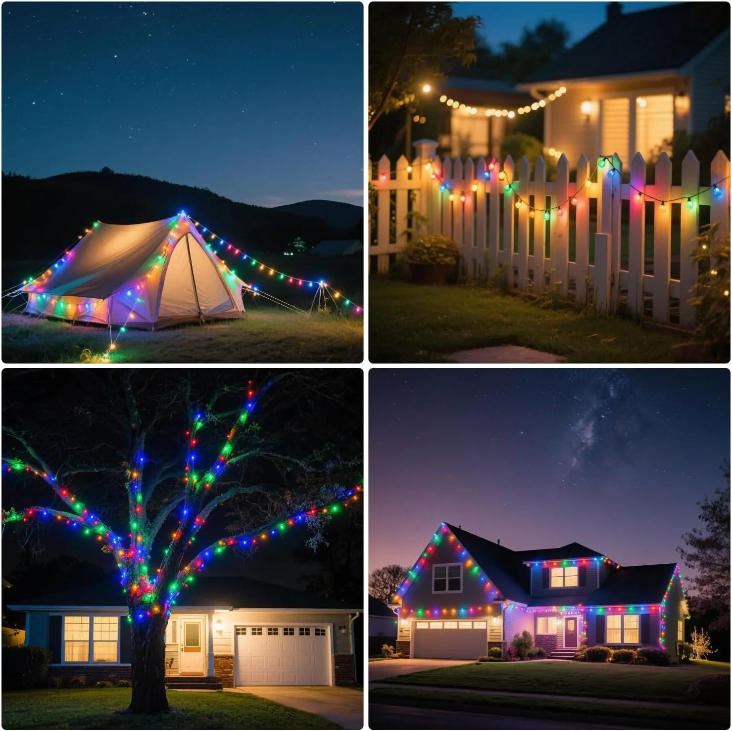 35 FT Solar Globe String Lights – 60 LED Outdoor Waterproof Patio & Garden Lights (Warm White / Bright White / RGB) - Image 6