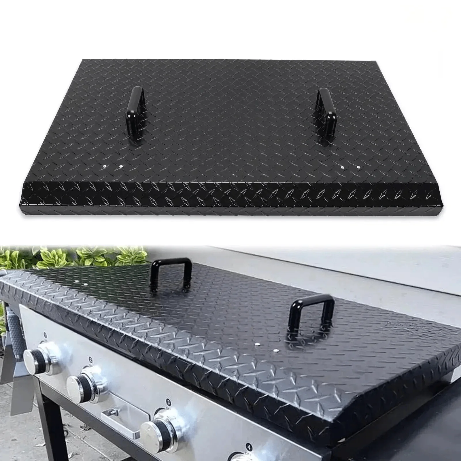 36 Inch Griddle Grill Hard Cover Lid Compatible with Blackstone Outdoor Powder Coated Lightweight Top LYOM018SA