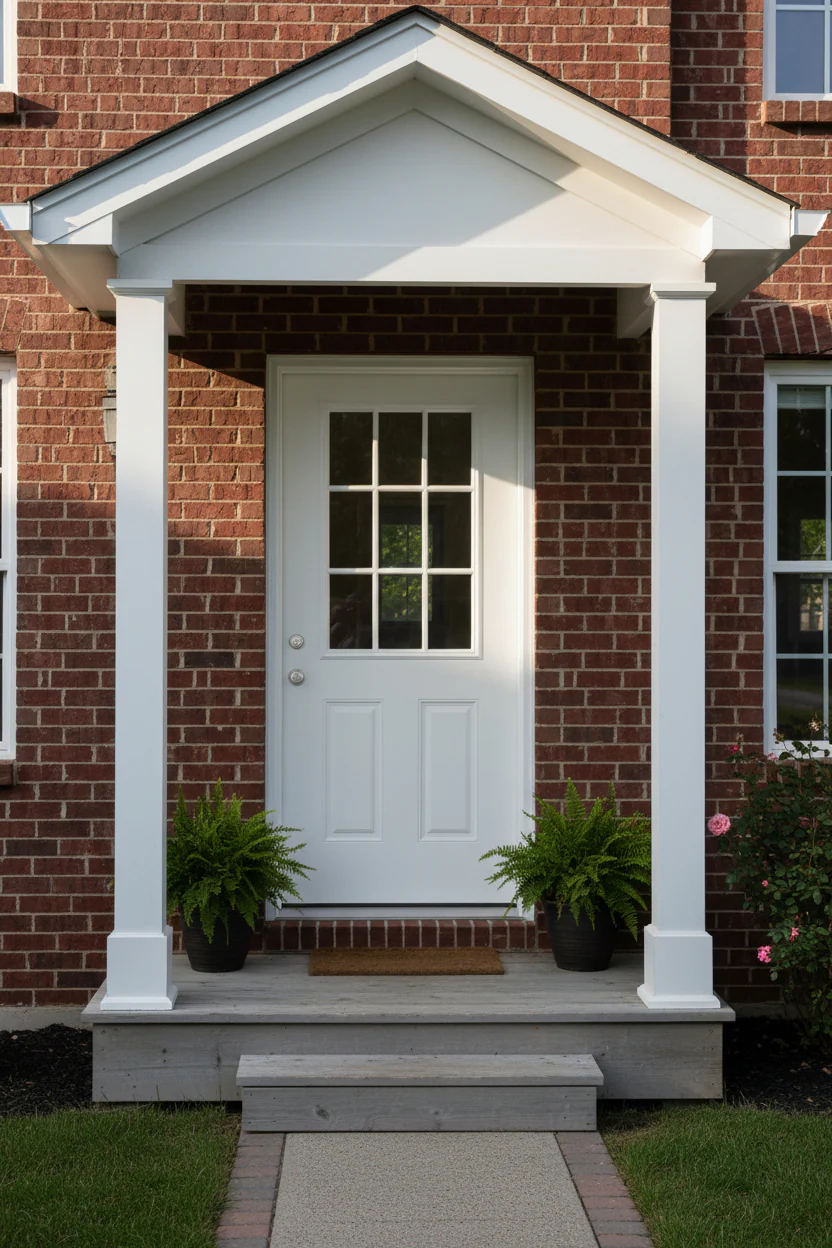 36x80 Fiberglass Entry Door with 9-Lite Grid Glass Prehung White Smooth Finish Left or Right Hand Swing P06LH P06RH