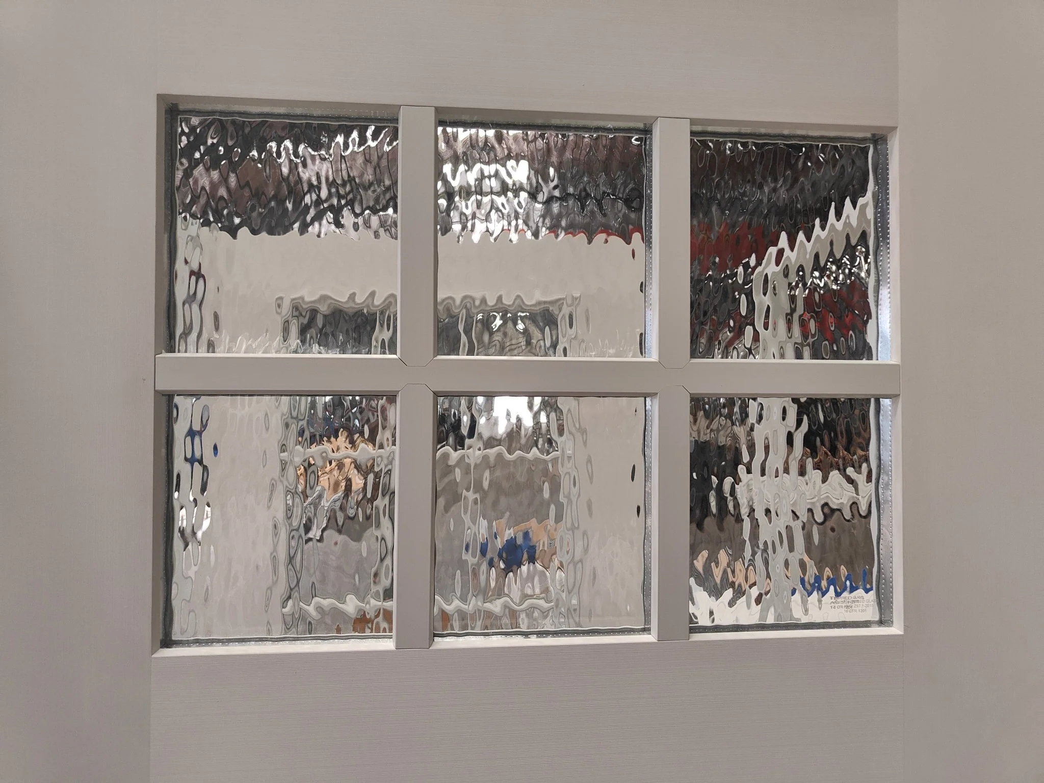 36x80 Fiberglass Exterior Door with 6-Lite Grid Glass Prehung Smooth Finish Left or Right Hand Swing FG03LH FG03RH - Image 3