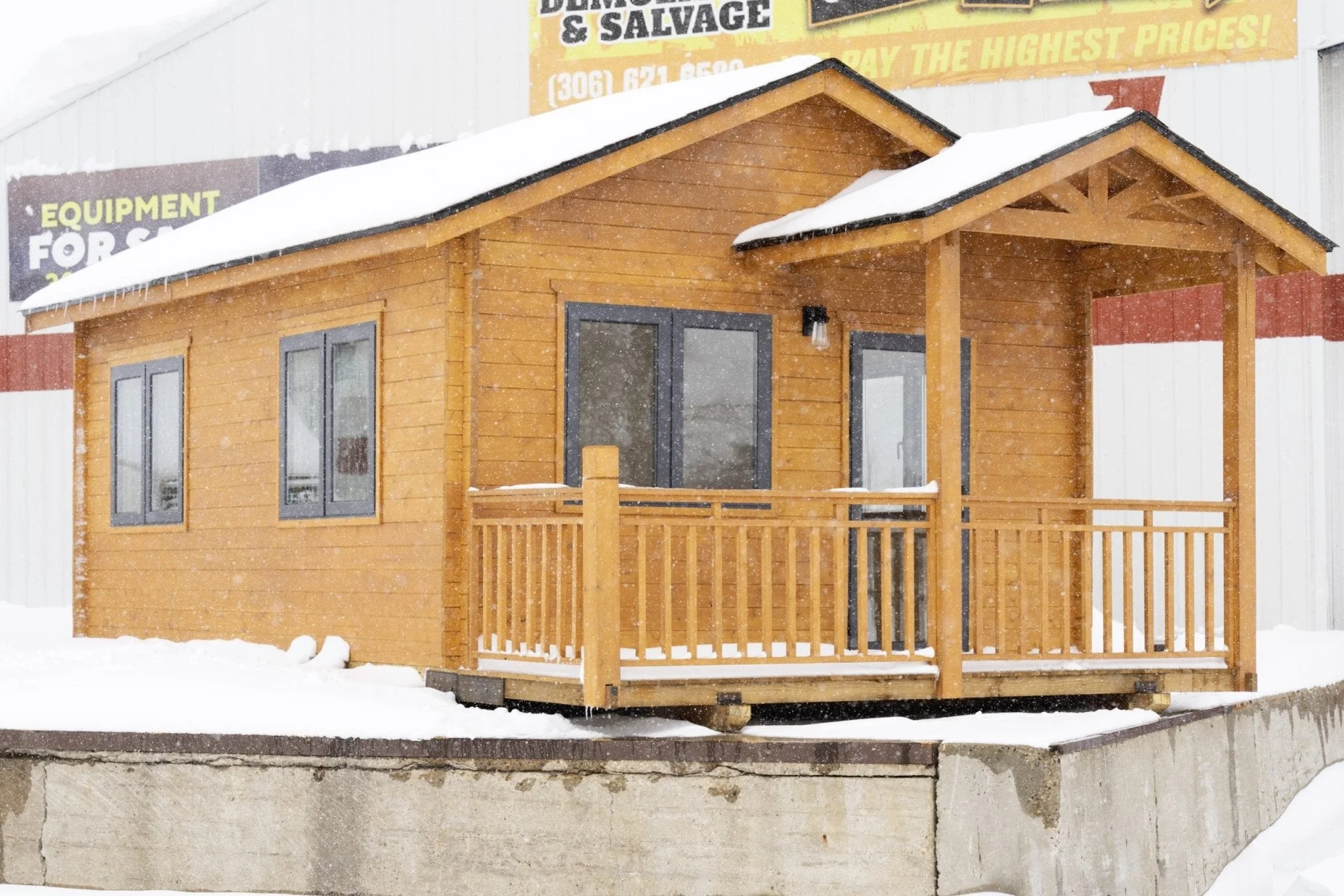 370 SQ FT Insulated Pine Log Cabin Tiny House Package – Multiple Options – Energy-Efficient Design - Image 7