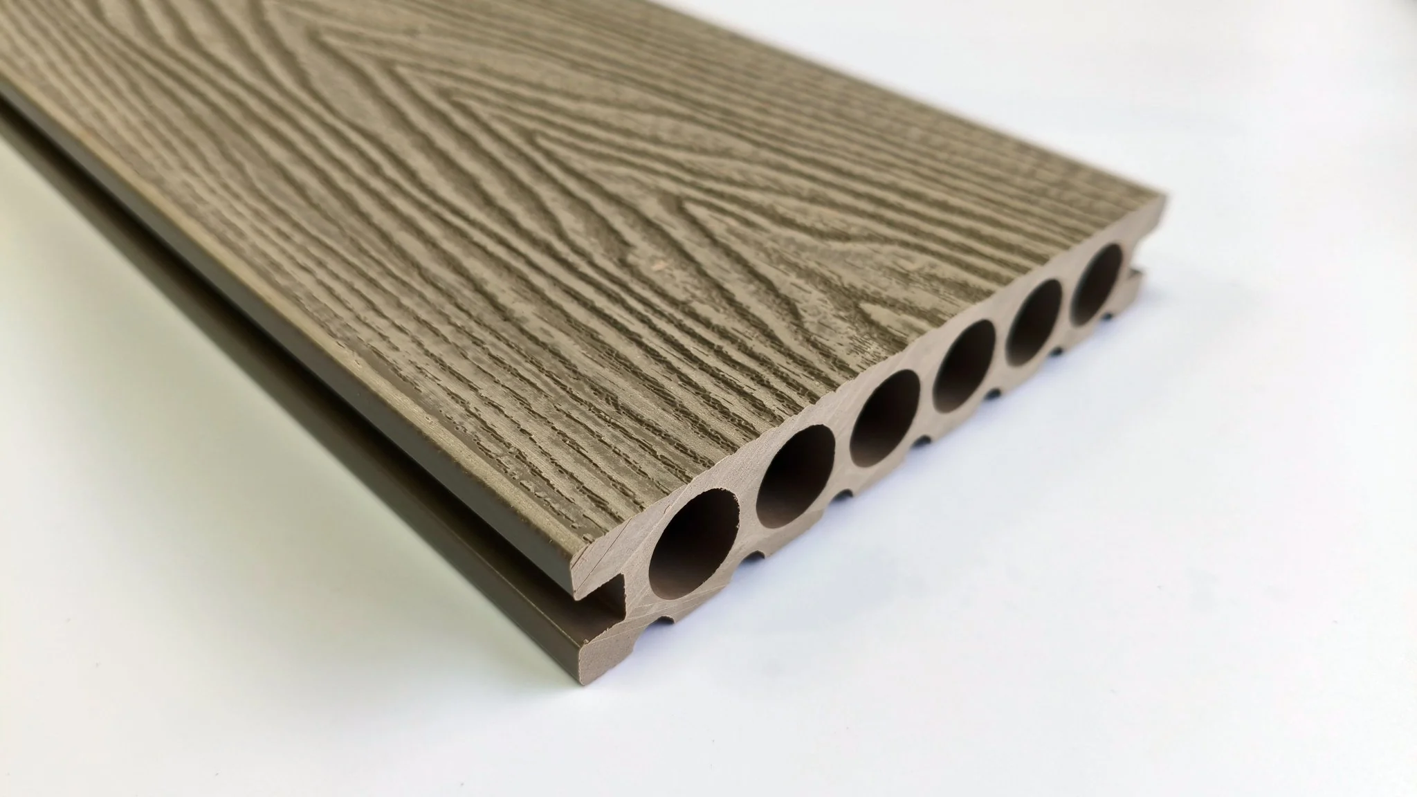 3D Wood Grain WPC Decking System 22 Sq ft Pack Boards Keel Edge Trim & Fasteners - Image 15