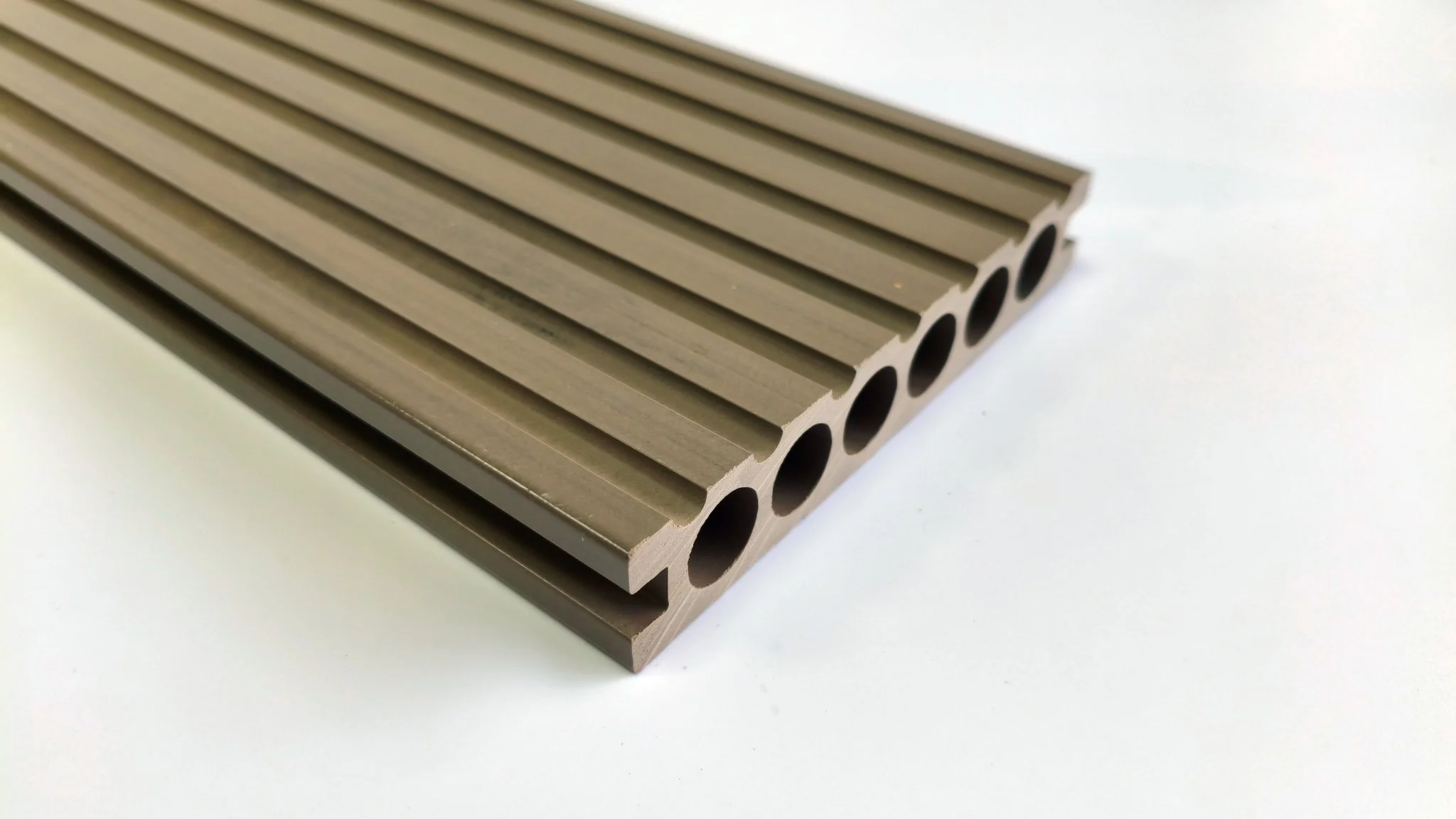 3D Wood Grain WPC Decking System 22 Sq ft Pack Boards Keel Edge Trim & Fasteners - Image 16