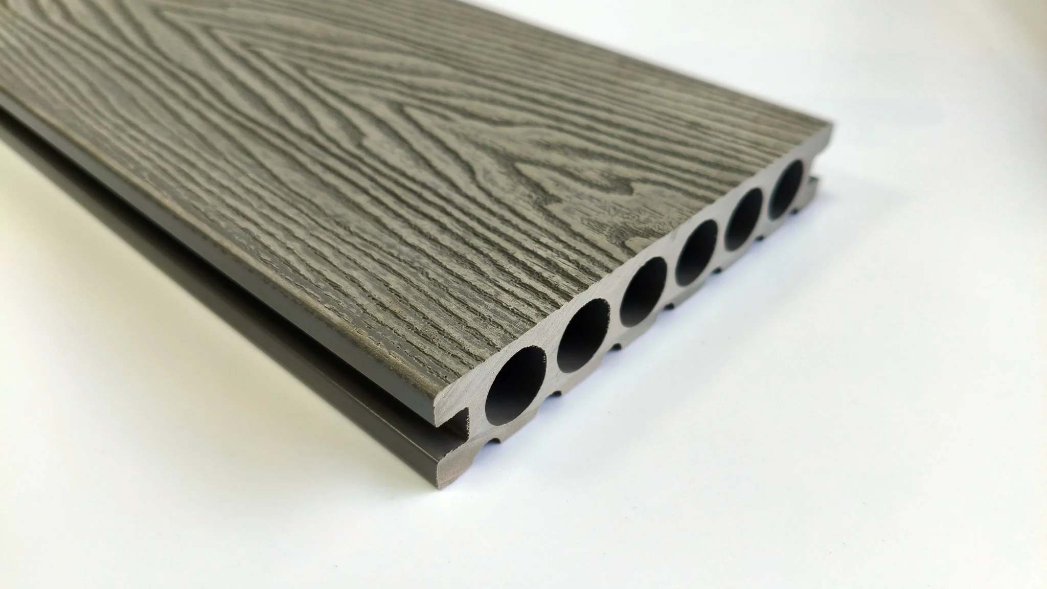 3D Wood Grain WPC Decking System 22 Sq ft Pack Boards Keel Edge Trim & Fasteners - Image 21