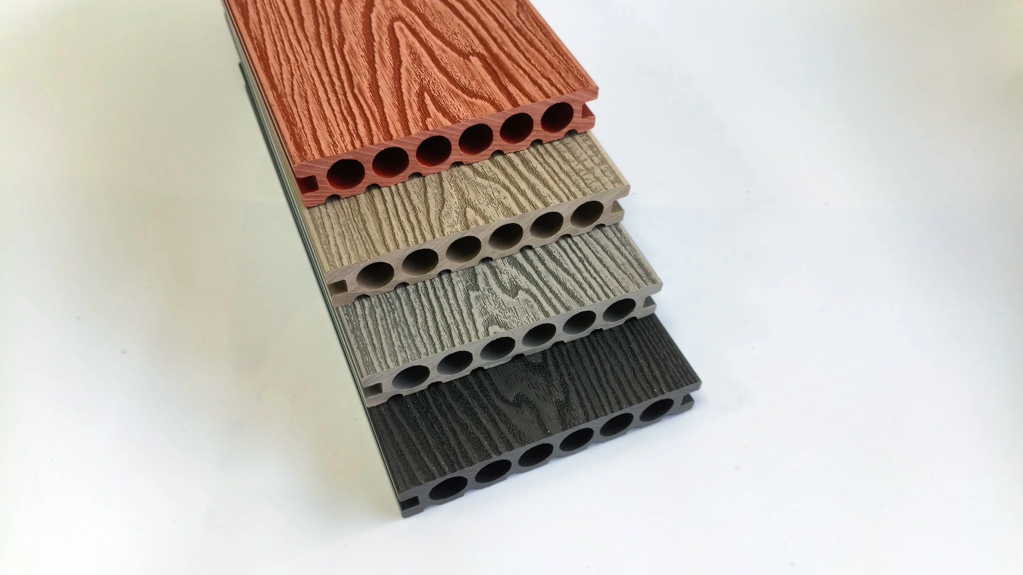 3D Wood Grain WPC Decking System 22 Sq ft Pack Boards Keel Edge Trim & Fasteners - Image 24