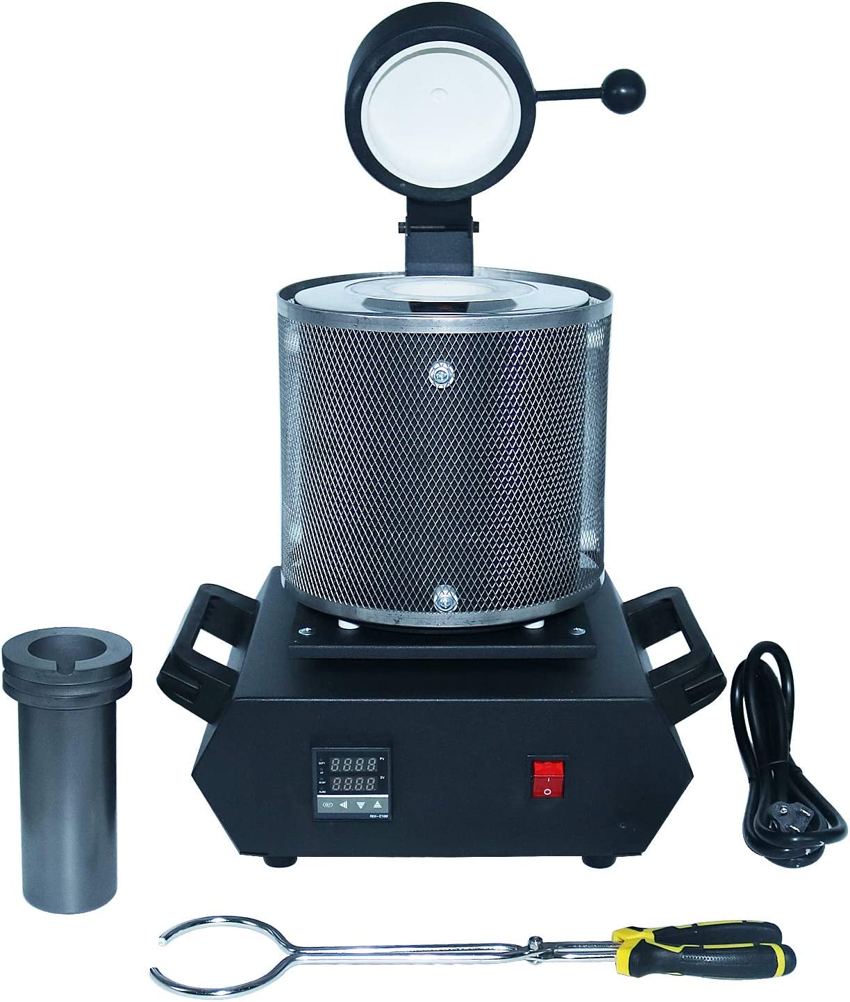 3KG Gold & Metal Melting Furnace 2100W – High-Temp Electric Smelter 2000°F | 110V