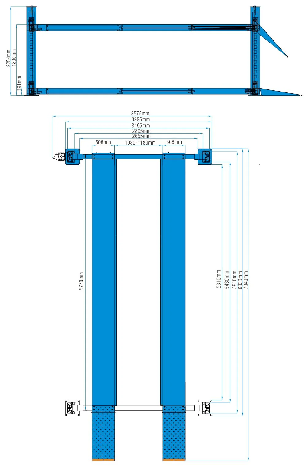 4-Post Vehicle Lift Hoist – 6.5 Ton Heavy-Duty Capacity for Cars & Trucks | Model: HFL4065E - Image 11