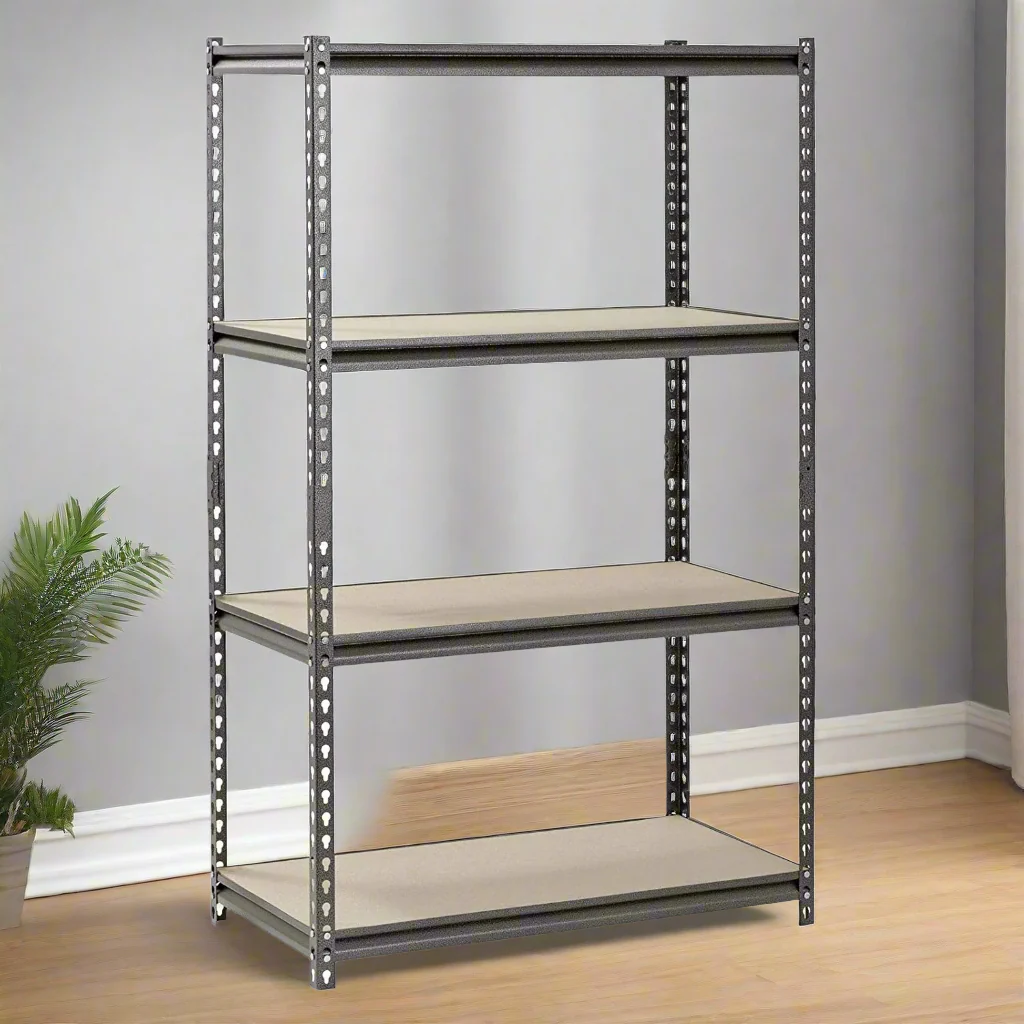 4-Tier Boltless Metal Shelving Rack – Adjustable Heavy-Duty Storage Unit | SKU: 4TBR - Image 4