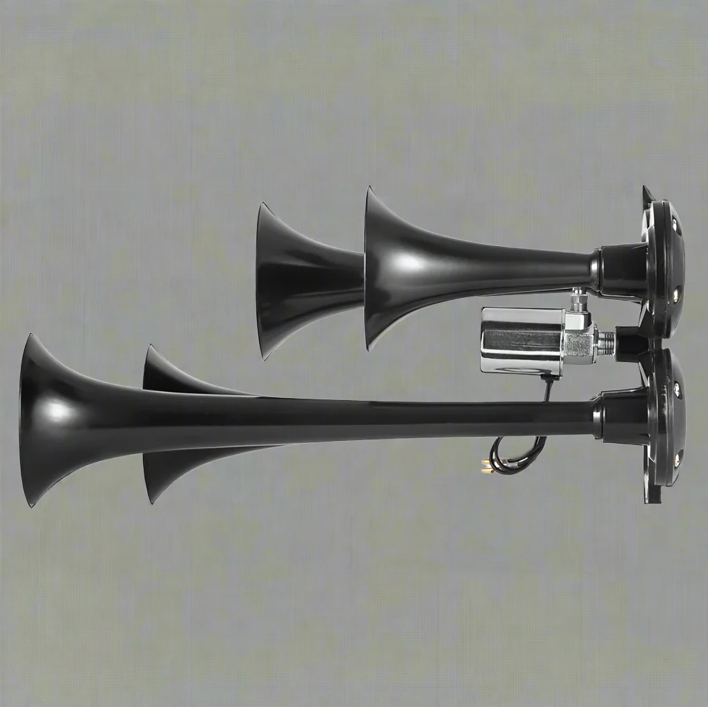 4-Trumpet 150 dB Train Air Horn Kit – Loud Compressor System | Model S1123 - Image 3