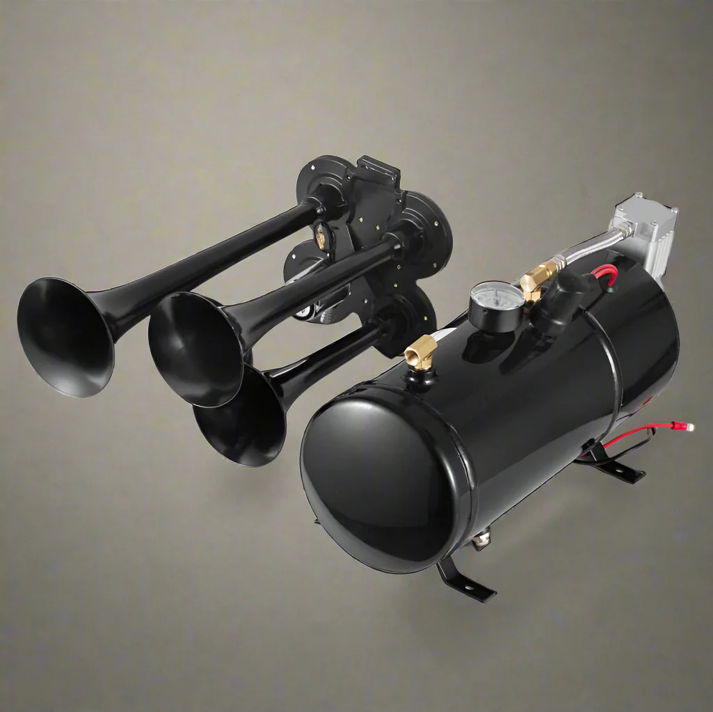 4-Trumpet 150 dB Train Air Horn Kit – Loud Compressor System | Model S1123 - Image 5