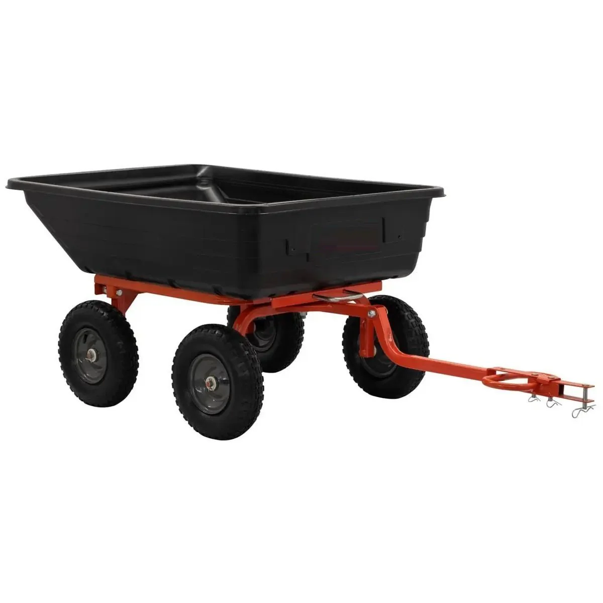 4-Wheel Garden Utility Cart with Tow/Pull Handle & Pneumatic Tires GDC1200 - Image 5