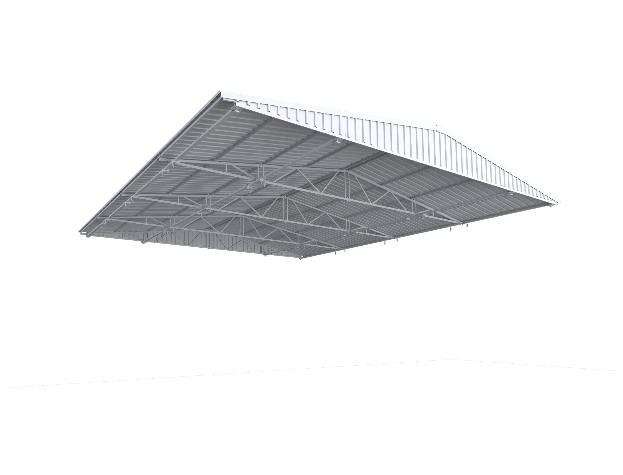 40' x 36' x 14' Galvanized Steel Container Garage Shed Kit – Heavy-Duty Metal Building MC364004 - Image 3