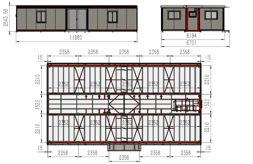40 FT 3-Bedroom Prefab Modular Home – Off-Grid Folding House with Kitchen & Electric Setup | SKU: S020940FT - Image 15