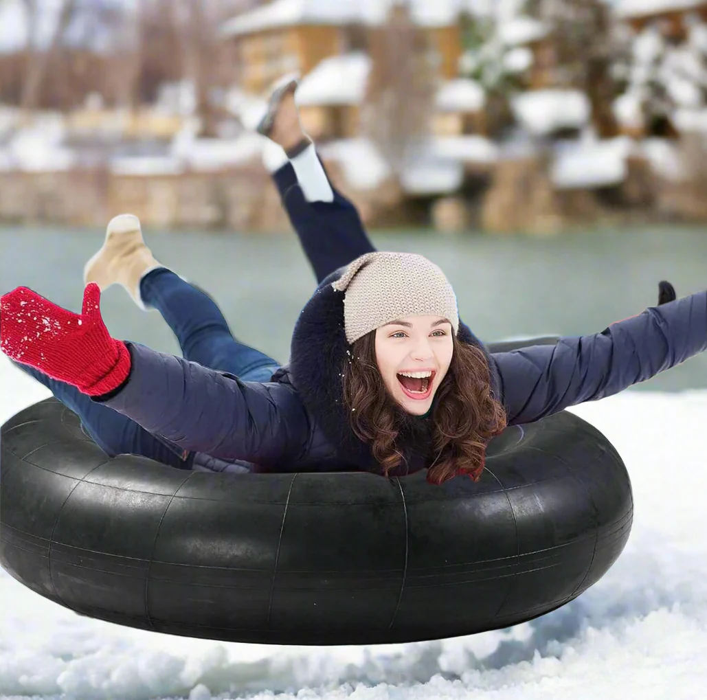 New 44" Heavy-Duty Rubber Snow & Water Inner Tube – Sledding, Pool, River – SKU Q25054 - Image 3