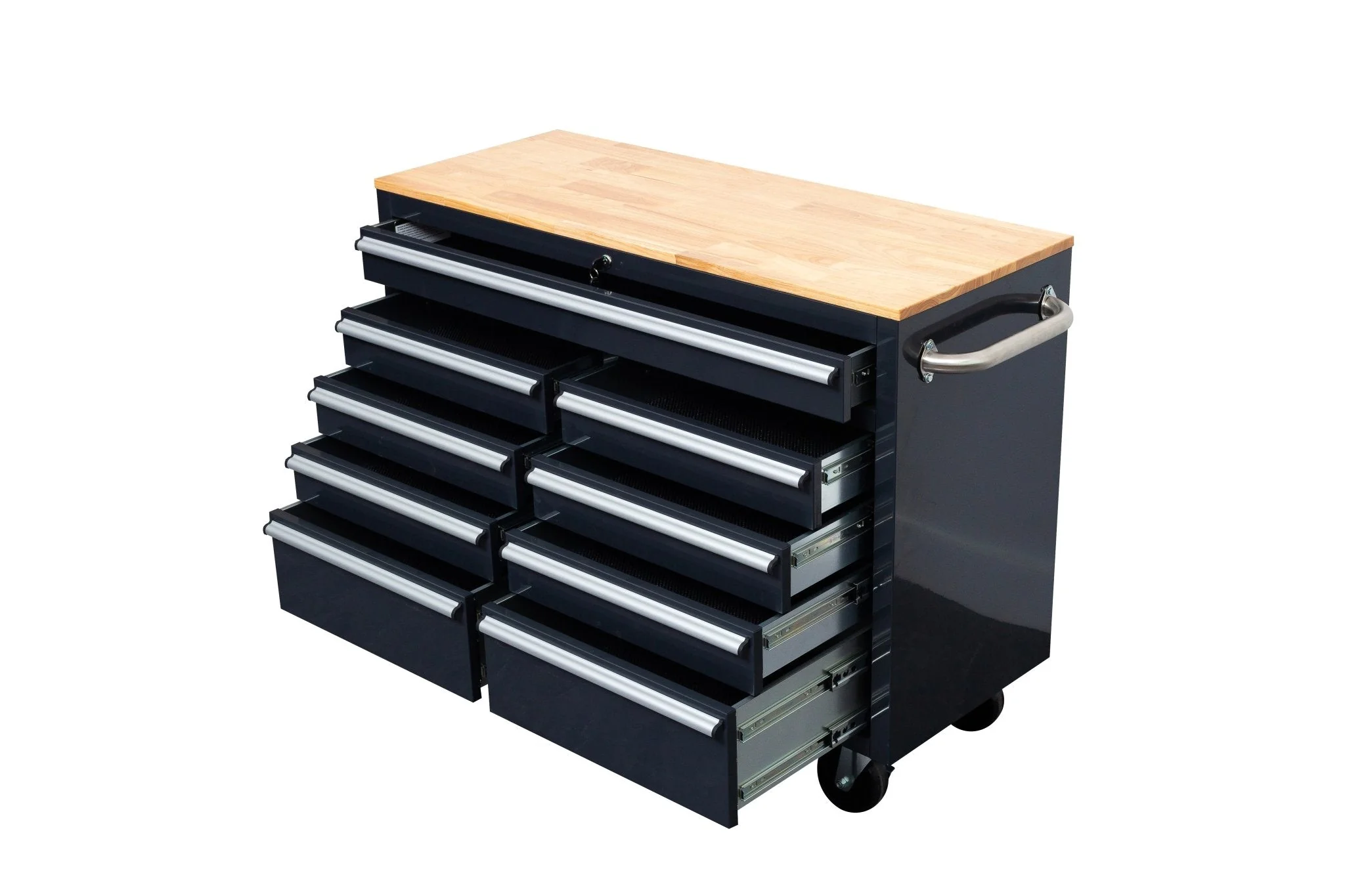 46" Rolling Tool Workbench – Heavy-Duty Mobile Storage Cabinet with 9 Drawers - Image 50
