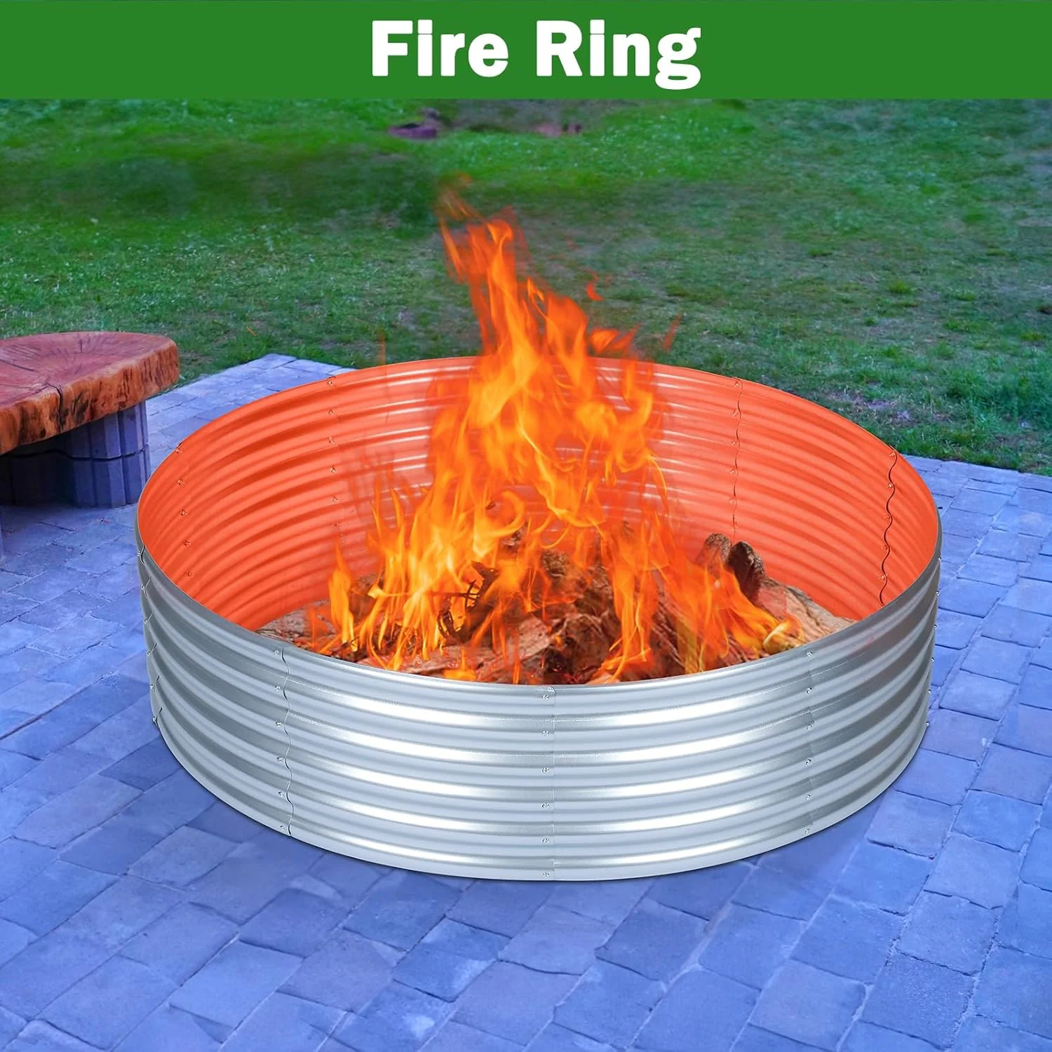 47" Round Metal Raised Garden Bed – Galvanized Steel Circular Planter for Vegetables & Flowers - Image 9