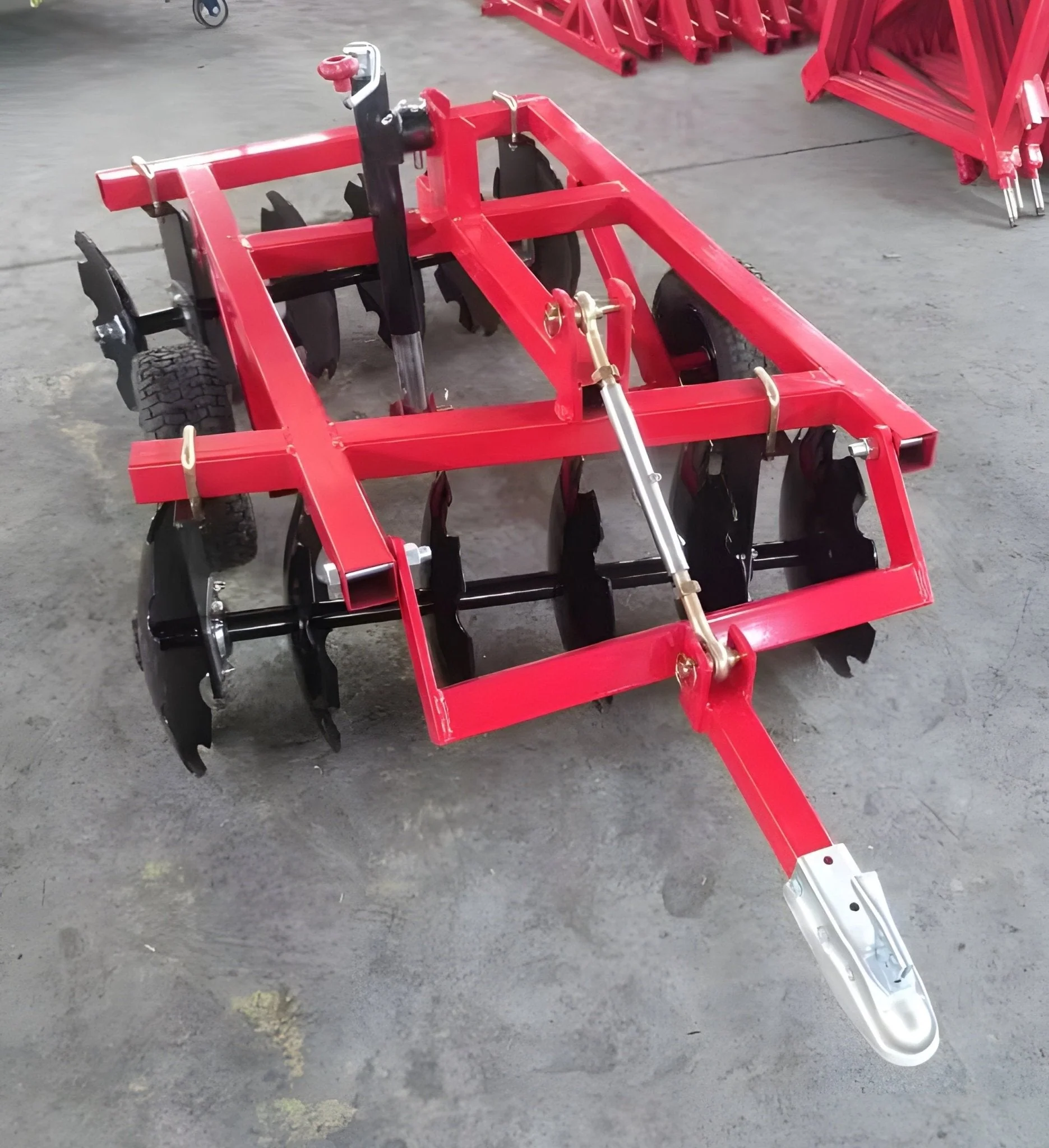 48″ ATV Disc Harrow with 12 Blades & 50mm Ball Hitch – Heavy Duty Frame Model CNJATVDHS