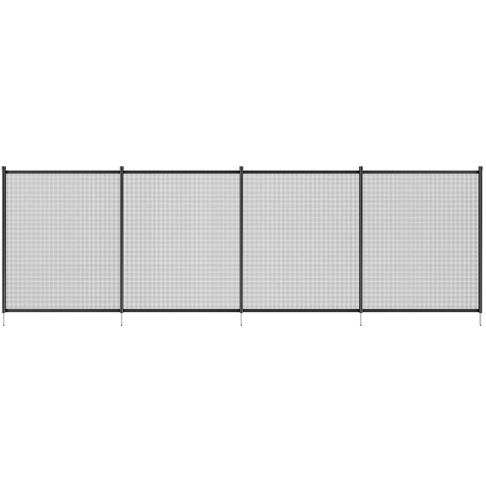 48 FT Removable Pool Fence Kit with 4 Panels, 4 ft Height Child & Pet Safety Barrier Teslin PVC Mesh PF0448 - Image 5